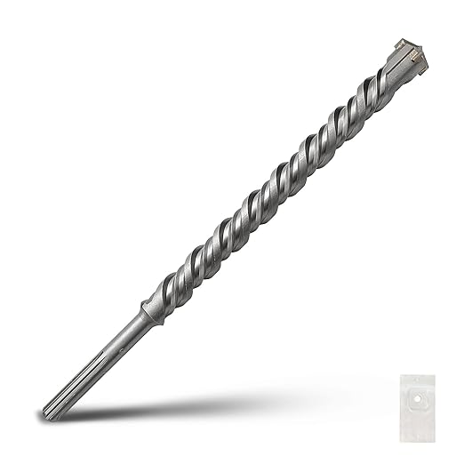 1-3/8 x 13 x 18 inch SDS Max Rotary Hammer Drill Bit, 35x460mm Carbide Tip Masonry Drill Bit,Concrete Drill Bit for Masonry, Brick, Stone, Concrete Length :460mm / 18 inch, 35mm (1-3/8 in) Diameter