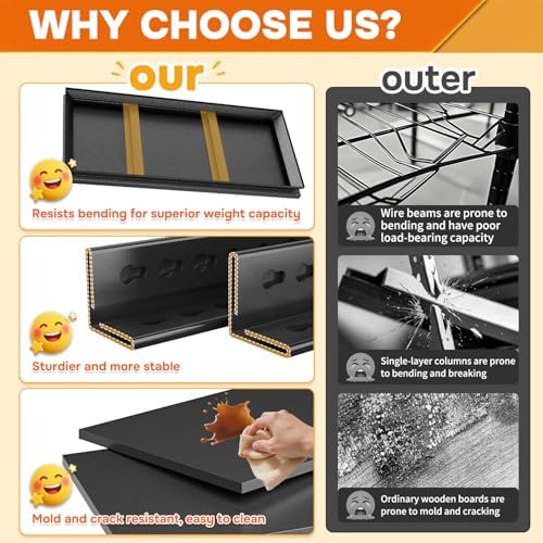 Storage Shelves Heavy Duty Adjustable 5tier Metal Garage Shelving Unit