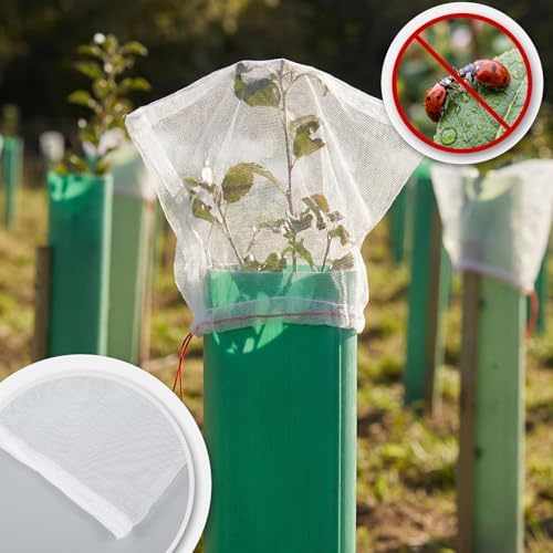 SATINIOR 60 Pcs Seedling Protector Mesh for Tree Tube