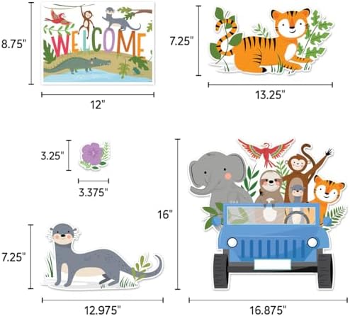 CTP Jungle Friends Bulletin Board Classroom Decorations Top Classroom Decorating Accents (Creative Teaching Press 10917)