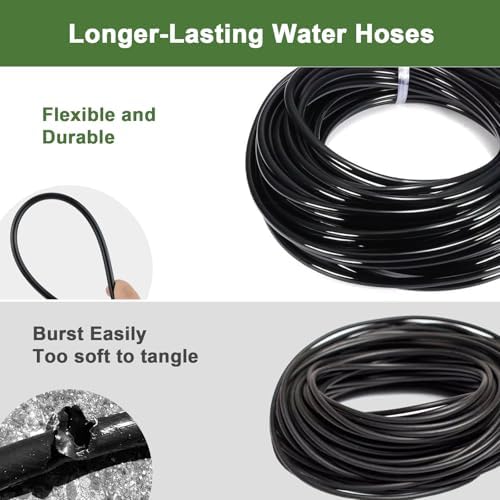 Drip Irrigation Kit for Garden, Quick-Connect Plant Watering System 150FT