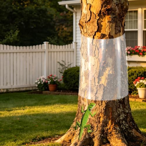 Squirrel Tree Guard Trunk Protector, Reusable Tree-Safe Guard with Nano Adhesive, Iguana Tree Wrap for Iguana Prevention, Iguana Tree Trunk Wrap for Squirrel Climbing Prevention (16x80 in)