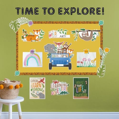 CTP Jungle Friends Bulletin Board Classroom Decorations Top Classroom Decorating Accents (Creative Teaching Press 10917)