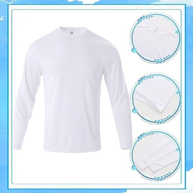 LeeHanTon Men's Sun Shirts Sun Protection Hoodie Shirt UPF 50+ Long Sleeve Work Athletic Shirt with Hooded for Fishing Hiking