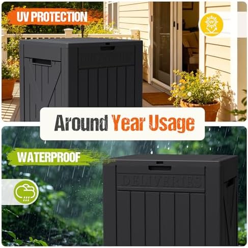 Flamaker 50 Gallon Deck Box, Package Delivery Storage Box for Outside