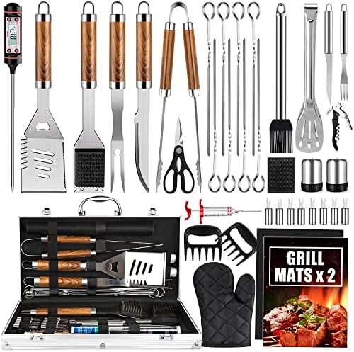Cifaisi 38Pcs BBQ Tools Grilling Accessories Set with Aluminum Case