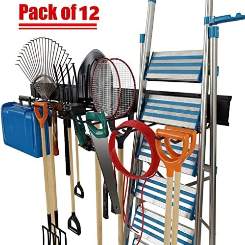TORACK Tool Storage Rack Heavy Duty Garage Wall Mount Garden Tool Organizer