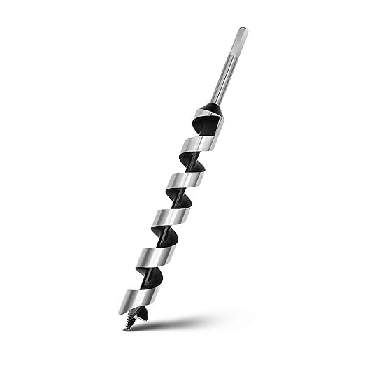 1-3/16 inch x 13.8 inch Auger Drill Bit for Wood,30mm x 350mm Hex Shank Ship Auger Bit for Soft Hard Wood, Plastic, Composite Materials and DIY Projects 1-3/16 "(30mm)