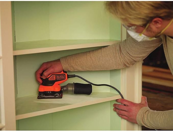 BLACK+DECKER 2.0 Amp Electric 1/4 Sheet Orbit Sander (BDEQS300)