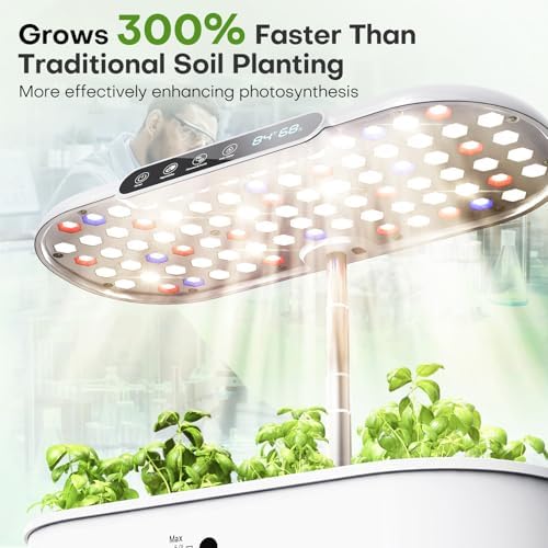 Ahopegarden Hydroponics Growing System: 12 Pods with Smart Env.Detection