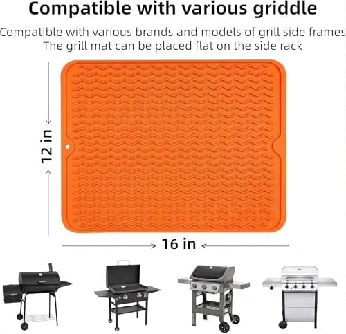 Silicone Grill Tool Mat for Blackstone Griddle Side Shelf Spatula Mat