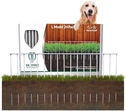 Dig Defence Original Animal Barrier Fence - 32”(L) x 10”(H), 24 Pack