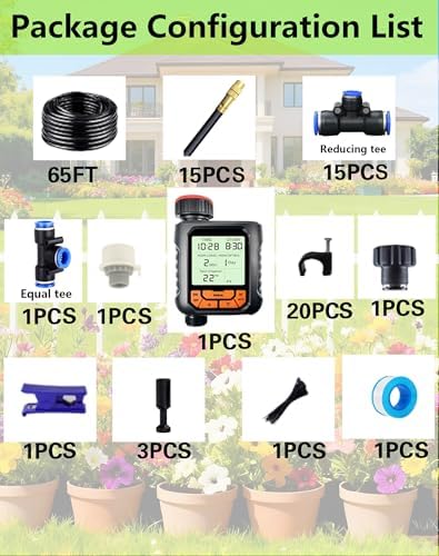 360° Adjustable Drip Irrigation Sprinkler Kit – Garden Watering System