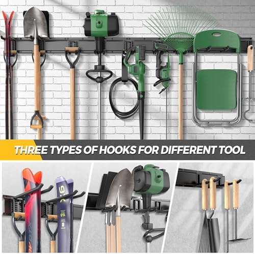 LBT 66" Garage Tool Organizer Wall Mount - 720lbs Garden Tool Organizer