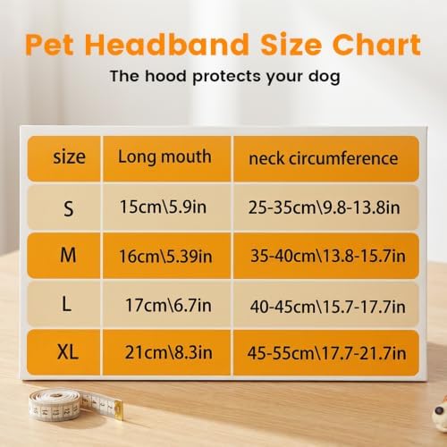 Guard Dog Foxtail Protection Hood for Dogs, Breathable Mesh Dog Bug Hood, Outdoor Dogs Face Guard for Hunting Trips (Black, L)