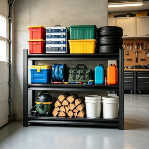 Garage Shelving 1200 LBS 3-Tier Adjustable Heavy Duty Shelving Unit