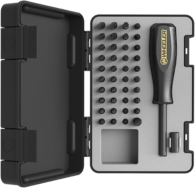 Wheeler 43-Piece Professional Gunsmithing Screwdriver Set with Magnetic Screwdriver Handle and Storage Case for Gunsmithing