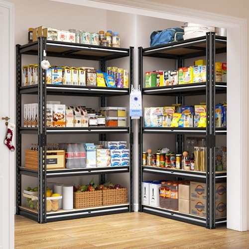 REIBII Storage Shelves with Smooth Edges for Garage Basement Shed Pantry