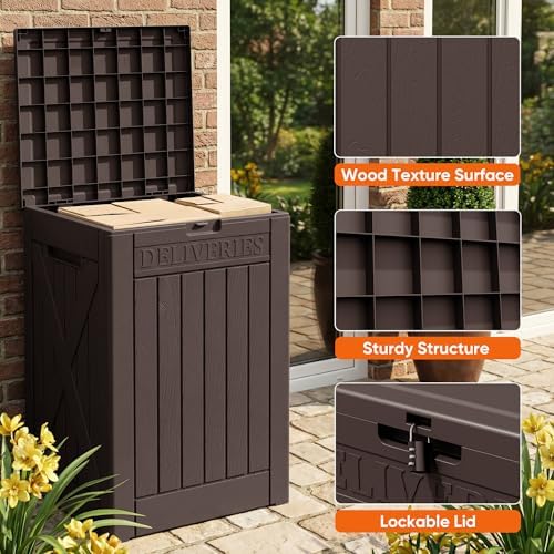 Flamaker 50 Gallon Deck Box, Package Delivery Storage Box for Outside