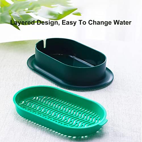 2Pcs Cat Grass Planter (No Seeds Included) Wheatgrass Planting Trays Hydroponic Cat Grass Growing Kits for Indoor Cats Soilless Organic Nursery Box Pet Grass Pot (B)