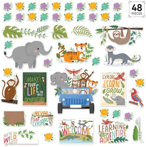 CTP Jungle Friends Bulletin Board Classroom Decorations Top Classroom Decorating Accents (Creative Teaching Press 10917)
