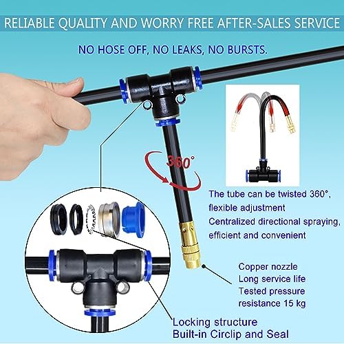 49.21FT 360° Adjustable Drip Irrigation System for Garden