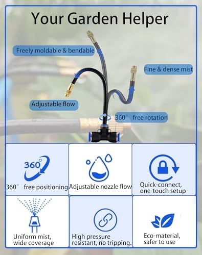 360° Adjustable Drip Irrigation System – Garden Watering Sprinkler System