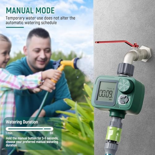 Sprinkler Timer, Programmable Hose Timer with Automatic Watering System