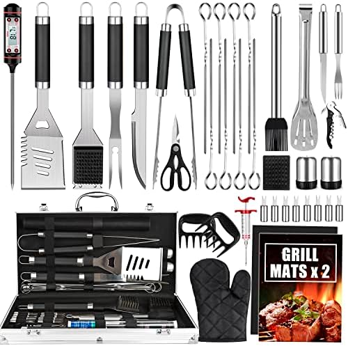 Cifaisi 38Pcs BBQ Tools Grilling Accessories Set with Aluminum Case