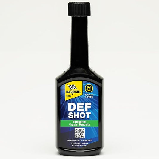 Bardahl DEF-Shot 3350 - The Ultimate DEF Cleaner and Anti-Crystallization Diesel Additive Reducing DEF Consumption - 5oz