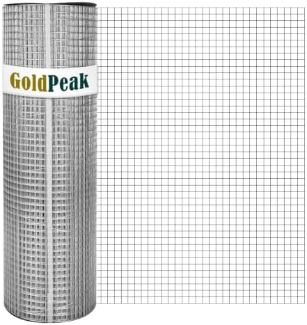 GoldPeak Hardware Cloth Chicken Wire 60 x 100 Ft with 1/2 inch Mesh 19 Gauge