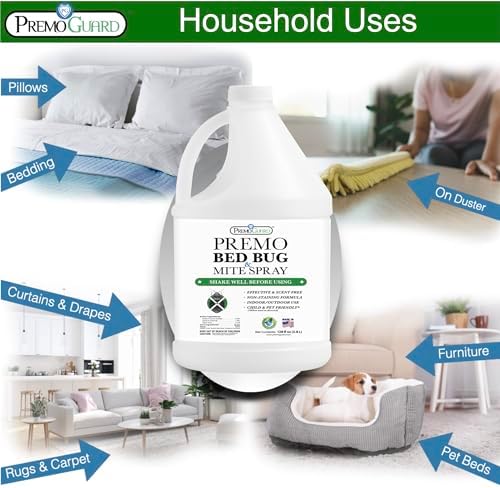 Premo Guard Bed Bug & Mite Killer Spray – University Tested 100% Kill Rate