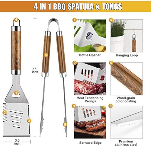 Cifaisi 38Pcs BBQ Tools Grilling Accessories Set with Aluminum Case