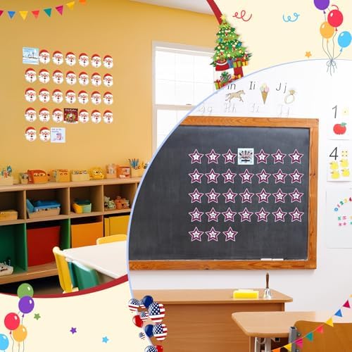 Mooliwe 480 Pcs Classic Classroom Calendar Days of The Year Set