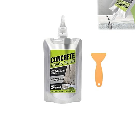 All-Surface Waterproof Crack Filler, Concrete Crack Filler, Heavy-Duty Concrete Crack Repair,Quick-Drying Waterproof Sealer for Outdoor Concretes, Home Repairs, and Renovations (1Pcs)