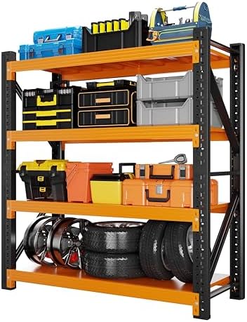 Heavy‑Duty Metal Garage Shelving Unit, 3000 LBS Total Load Capacity