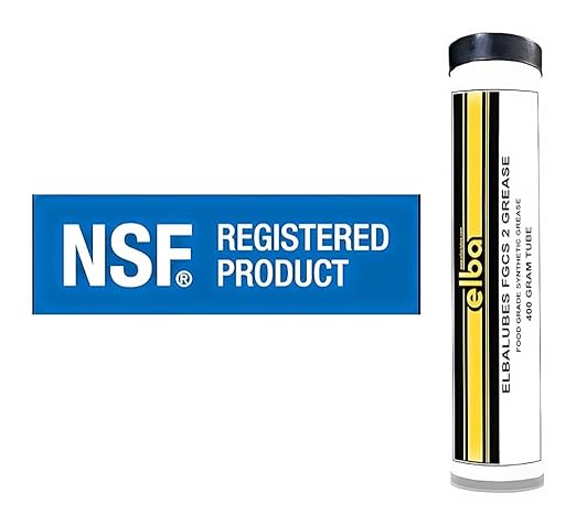Food Grade Grease | Synthetic | Calcium SULFONATE Complex Base | NSF Registered AS H-1| Halal and Kosher Approved. Compare to: LUBRIPLATE. Petro-Canada. CASSIDA (14 OZ Tube) Made in USA