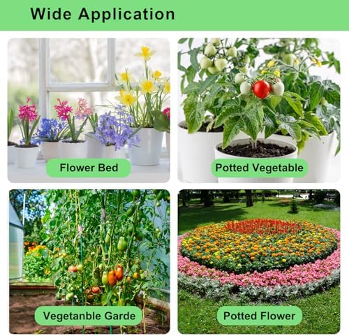 250FT Drip Irrigation System for Garden - 50FT 1/2" Main Tube & 200FT 1/4" Branch Tubing, Brass Splitter, Quick Connect Design, Perfect for Outdoor Plants, Raised Beds, Greenhouses