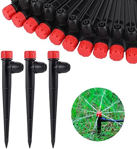 25 Pcs 360° Adjustable Drip Irrigation Spray Emitters