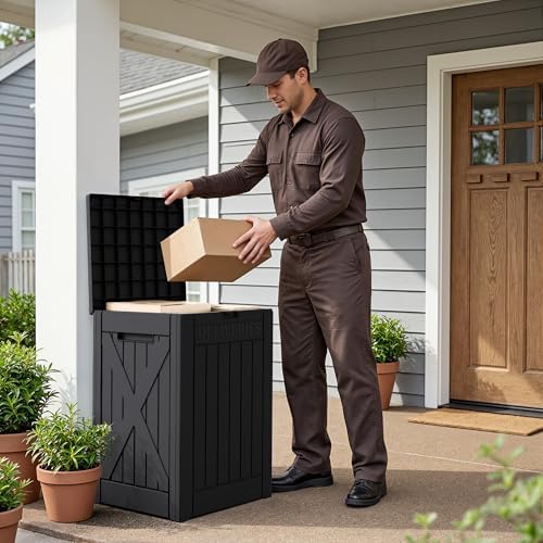 Flamaker 50 Gallon Deck Box, Package Delivery Storage Box for Outside