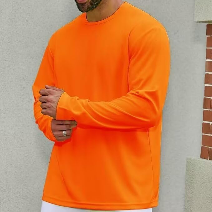 LeeHanTon Men's Sun Shirts Sun Protection Hoodie Shirt UPF 50+ Long Sleeve Work Athletic Shirt with Hooded for Fishing Hiking