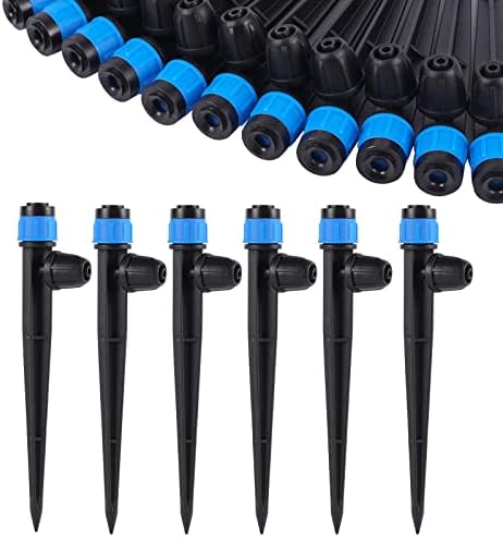 25 Pcs 360° Adjustable Drip Irrigation Spray Emitters