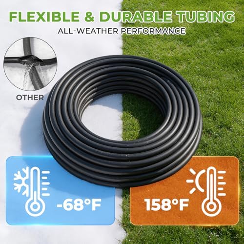 HIRALIY 50FT Drip Irrigation Kit for Garden Watering