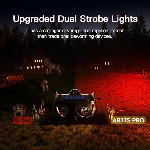 2026 Solar Predator Eyes Nocturnal Animal Repellent Outdoor, Coyote Deterrent Devices Light Sensor Animal Repellent for Skunk Deer Coyote Fox Raccoon Cat Garden Yard Farm Chicken Coop, 8 Pack