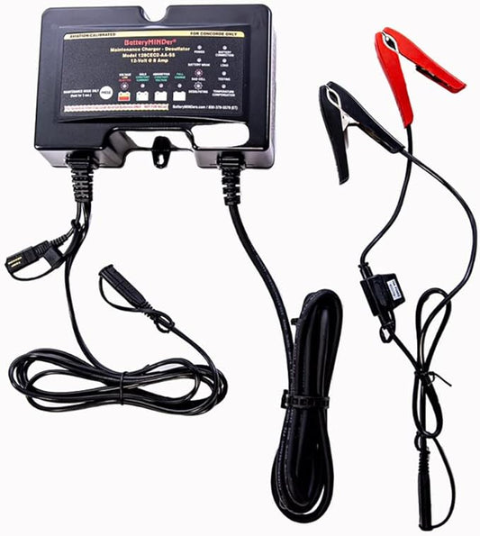 BatteryMINDer 244CEC2-AA-S5: 24 Volt-4 Amp Aviation Calibrated for Concorde ONLY Aviation Battery Charger, Battery Maintainer, and Battery Desulfator