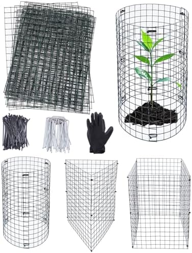 Plant Cages for Outdoor Plants - Metal Wire Mesh Plant Protector Cage/Guard