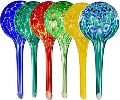 Plant Self Watering Globes, 6pcs Glass Self Watering Bulb for Potted Plant
