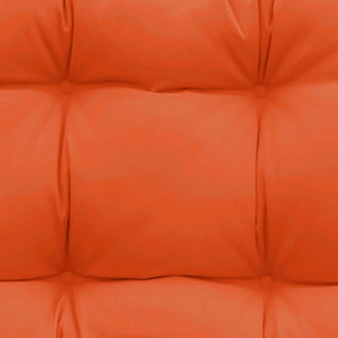 QILLOWAY Indoor/Outdoor Chaise Lounge Cushion,Spring/Summer Seasonal Replacement Cushions. (Orange)