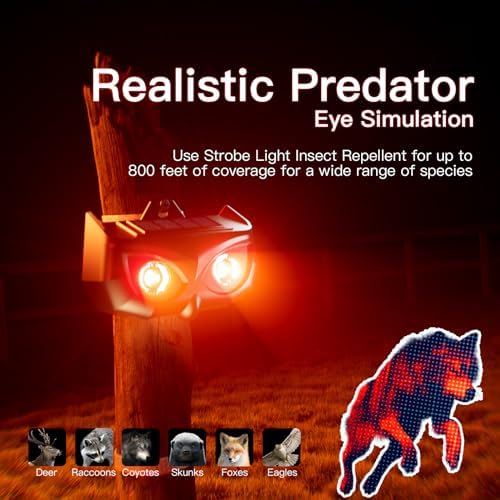 2026 Solar Predator Eyes Nocturnal Animal Repellent Outdoor,4 Pack