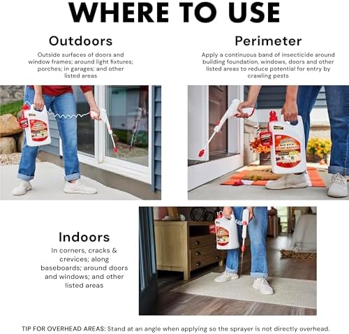 Spectracide Bug Stop Home Barrier 1.33 Gal, AccuShot Sprayer Refill